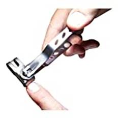 SGirl® nagelklippare med bästa precision med roterande vridbart huvud - bra för tjocka naglar - extra vassa klippare i rostfritt stål för män eller kvinnor (S)