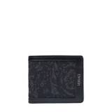 Jacquard & Leather Logo Bifold Wallet