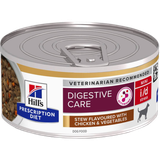 Hill's Prescription Diet Dog i/d Digestive Care Stress Mini Chicken & Veg Stew Can - Wet Dog Food 156 g x 24