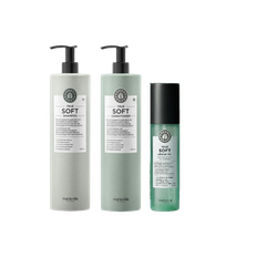True Soft Duo Shampoo & Conditioner 2x1000ml & True Soft Hair Oil 100 ml
