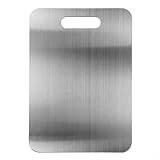 Effektiv och hygienisk skärbräda i rostfritt stål för smart matlagning (34 x 23 cm)