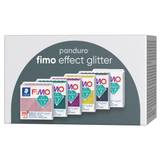 Fimo Effect 6×57 gram glittrande Fimo-lera