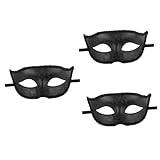 Toyvian 3 St maskerad mask vintage inredning dekorativa masker cosplay rekvisita män kvinnor unisex mask halloween dress up party mask aldult dekorera antik smink man plast