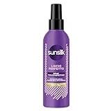 Sunsilk Spray Värmeskydd för hår, perfekt slät linje, värmeskydd av fenor och plattor, ultralätt textur, med arganolja, silkeprotein och biotin, 200 ml