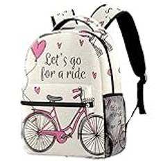 Ryggsäck lätt dagväska Let's Go for a Ride ryggsäck för skola