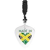 Made in Jamaica gitarr plektrum halsband metall hänge berlock kedja halsband smycken gåva