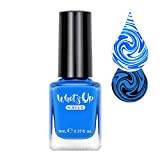 Whats Up Nails - Cloud Canvas Stamping Polish Light Blue Creme Lacquer for Stamped Nail Art Design 7 Free Cruelty Free Vegan