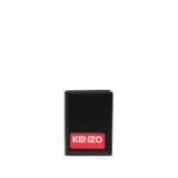 Kenzo - plånbok med logotyp - herr - bomull/kalvskinn - one size - Svart