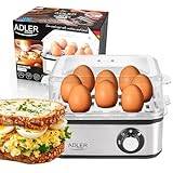 Adler elektrisk äggkokare | 1–8 ägg | ägg 500 watt | värmeplatta av rostfritt stål | automatisk avstängning | kontrolllampa | överhettningsskydd | äggkokare | äggkokare |