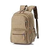 SSWERWEQ Ryggsäck Herr Vintage Mans Canvas Backpack Travel Mens Bag Men Large Capacity for College students Trend (Color : Yellow)