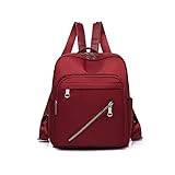 ASADFDAA ryggsäck för kvinnor Kvinnor Skola Ryggsäck Kvinnor Bagpacks Oxford Trending Ladies Simple Back Packs Small Light (Color : Red)