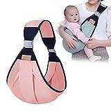 Babybärare, justerbar 3D bärsele för baby, bärsele wrap baby ryggsäck bärare med tjocka axelremmar för nyfödda