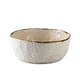 SSWERWEQ Skålar Soup Bowl, Ramen Bowl, Simple, With Gold Edge Big Bowl (Size : 20.5cm)