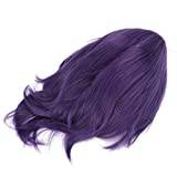 Dekaim Herr cosplay peruk kort anime cosplay trendig festdräkt syntetiskt hår peruk lila