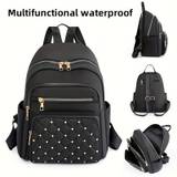 Fashion Quilted Backpack Purse, Anti-theft Travel Daypack, Women's Casual School Knapsack