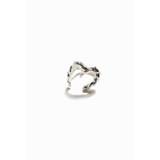 Zalio silver plated letter M ring