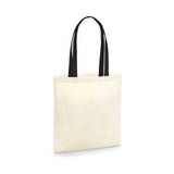 Westford Mill Earthaware Organic Bag For Life - Contrast Handle - Natural/Black - One Size
