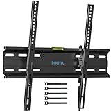 BONTEC Ultra Slim Low Profile Tilt TV Wall Bracket for 23"-55" LCD LED 3D Plasma Televisions up to VESA 400 x 400 mm, 45 kg Weight Capacity with Spring Lock System, Includes 5 Cable Ties