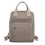 UIFLQXX Ryggsäck för kvinnor, PU-läder ryggsäck väska för kvinnor flera fickor resväska laptopväska skolväska daglig dagspackning för kvinnor, damer och flickor resa arbete shoppingväskor för kvinnor,