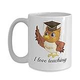 'I Love Teaching Inspire' cool kaffemugg – uppskattning/pensionering för alla typer av lärare tack-idéer klassrum (445 ml)