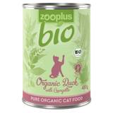 20 % billigare! zooplus Bio 12 x 400 g - Eko-anka med eko-zucchini