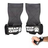 Bear Grip Flera greppremmar/krokar, kraftiga premiumremmar/handskar för tyngdlyftning (Gummi Liten)