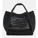 Max Mara Marine Medium crochet shoulder bag - black - One size fits all