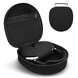 Hårt skal för Apple Airpods Max-hörlurar, bärbar bärväska för hörlurar med nätfickor för hörlurstillbehör (svart