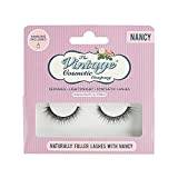 The Vintage Cosmetic Company, Nancy False Strip Lashes Adds Fullness Reusable Light and Comfortable Latex Free 1cm