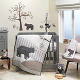 Sheep and ivy Forest Forest Nursery 3-piece bedding set Mini crib - gray