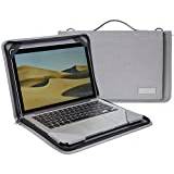 Broonel Grå läder laptop messengerfodral – kompatibel med ASUS X415 14 tum bärbar dator
