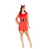 Devil Girl costume disguise fancy dress girl woman adult (One size)