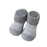 Spädbarn pojkar flickor skor småbarn fleece varm golvet halkfria förgångare skor LED skor småbarn pojkar, Grå, 24 EU
