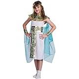 BaronHong Egypten drottning, purim, kostym, barn, Cleopatra, cosplay, scen, antik prinsessklänning, prestanda, rollspel (vit, L)
