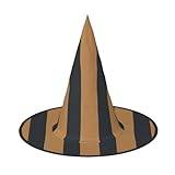 Siulas Halloween häxa hatt-kostym häxor hattar för kvinnor, enfärgad brun häxa keps tillbehör till julfest, svart