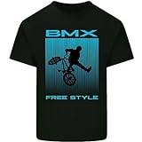 BMX Freestyle Cycling Bicycle Bike Kids T-Shirt Childrens Black M