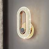 SSWERWEQ Vägglampa Wall Lamp Indoor Lighting For Decor Home Bar Bedside Bed Lamps Tapestry For Bedroom Light (Color : 3 Light Colors, Size : B Oval wall light)