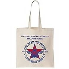 Navy Air Fighters Emblem Canvas Tote Bag