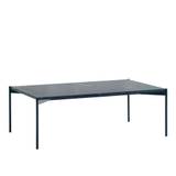 Adea - Plateau Table 100x60, Black Marquina Marble Top Black Standard Legs - Soffbord
