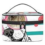 Animal Dog Makeup Bag Portabla kosmetiska väskor för kvinnor, flickor