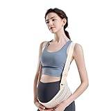 Magband för gravida kvinnor - graviditetsstöd för gravidbälte - ventilerande bukbindemedel, för alla stadier av graviditeten och efter förlossningen,XXL