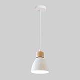 Mini Macaron hänglampa, hängande trälampa med aluminiumlampskärm, hänglampor för bardiskbelysning, E27-lamparmatur, restaurangljuskrona, Nordic Simple Drop Lights