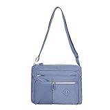 Kvinnor Crossbody Bag Waterproof Lightweight Casual Shoulder Handbag Purse Bookbag Light Blue Messenger Bags Women111