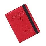 SOIMISS 1 St passhållare slimmad minimalistisk plånbok korthållare kortplånböcker kvinnans plånbok handväska damväskor pass plånbok rfid plånbok fall fototryck lädervaror kvinnors röd