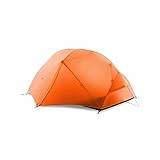 AQQWWER Tält Camping Tent Ultralight Tents Tenda Tente Barraca De Acampamento (Color : 210T Orange 3 season)