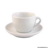 Ancap - Verona Cappuccino Cup & Saucer 180ml/6oz - vit kopp med fat för cappuccino - 180ml