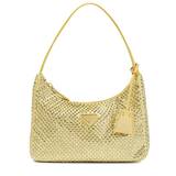 Prada Re-Edition Mini embellished shoulder bag - yellow - One size fits all