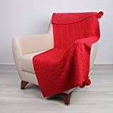 Homemania Softy filt för soffa, sovrum, vardagsrum - Röd i akryl 130 x 170