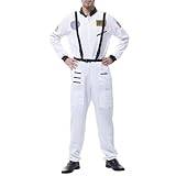 OIUHJN Karneval Cos dräkt grupp party scen performance cosplay astronaut vit medeltida kostym (vit, L)