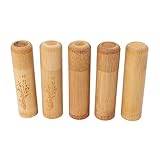 Bambu Teburk, Dammtät 12 Cm Längd Dekorativ Bambu Teburk Fast Struktur för Kaffebönor för Hemmet (2st Bambu Typ 3st Blank Typ)